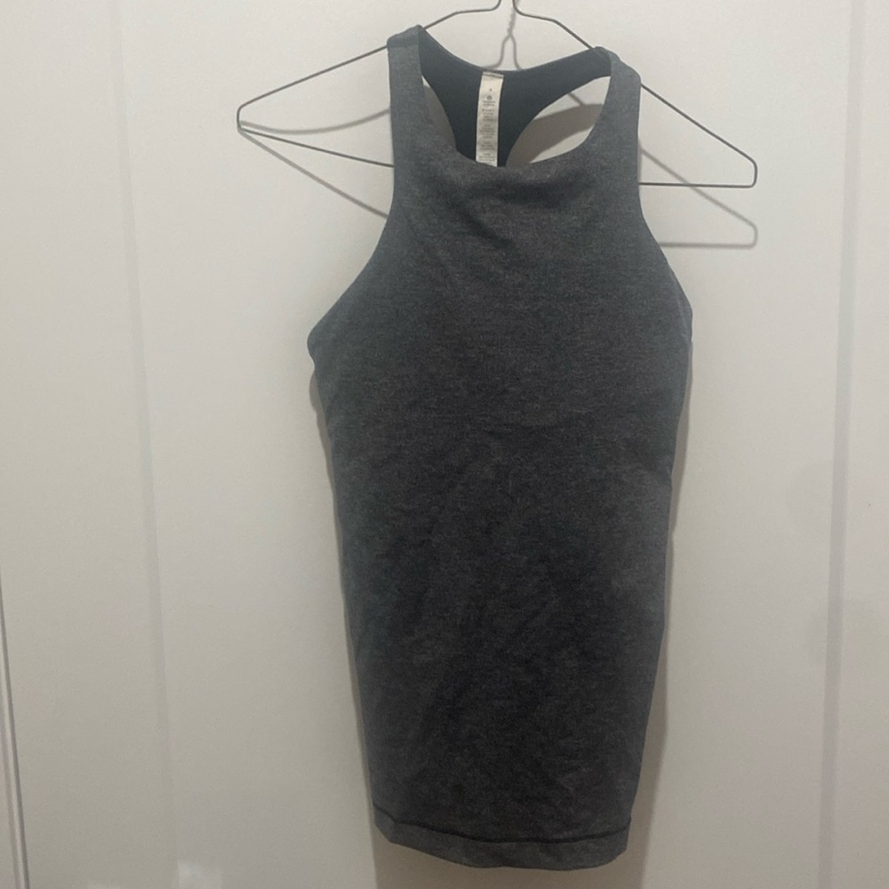 Gray lulu lemon workout top size 4